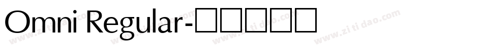 Omni Regular字体转换
